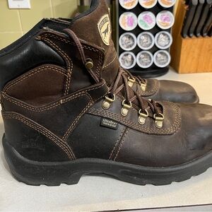 Irish Setter Men's Brown Work Boots water proof steel toe # 86318 size  10.5 d